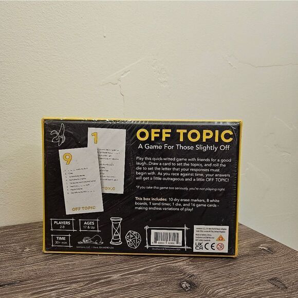 Leemann Off Topic A Game For Those Slightly Off Adult Board Game - Picture 3 of 3